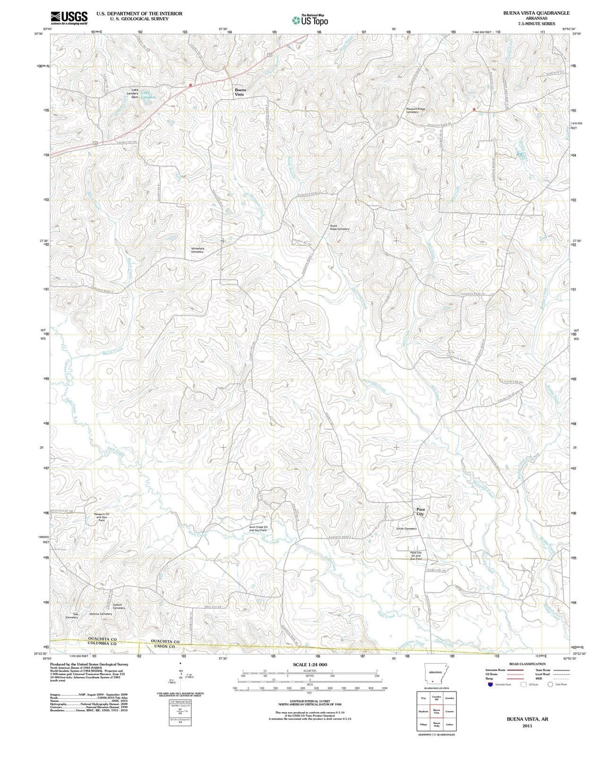 2011 Buena Vista, AR - Arkansas - USGS Topographic Map
