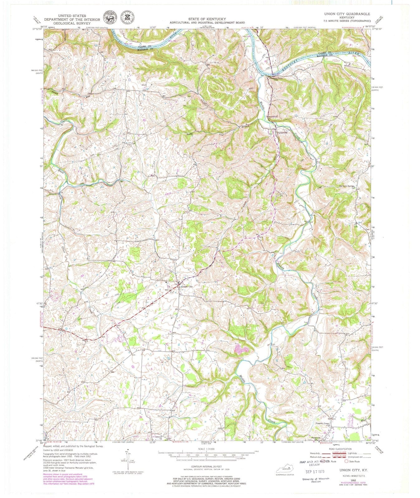 1952 Union City, KY - Kentucky - USGS Topographic Map