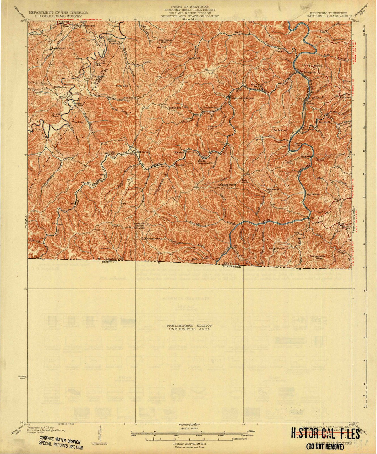 1934 Barthell, KY - Kentucky - USGS Topographic Map