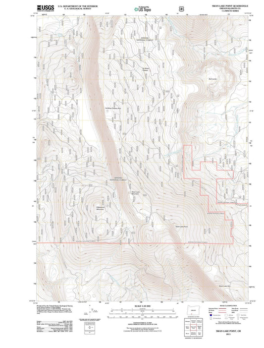 2011 Swan Lake Point, OR - Oregon - USGS Topographic Map