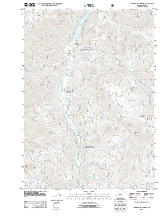 2011 Warner Mountain, OR - Oregon - USGS Topographic Map