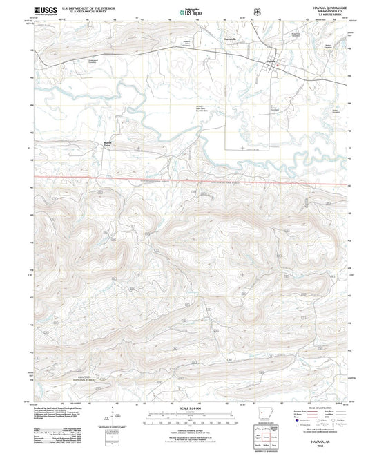 2011 Havana, AR - Arkansas - USGS Topographic Map