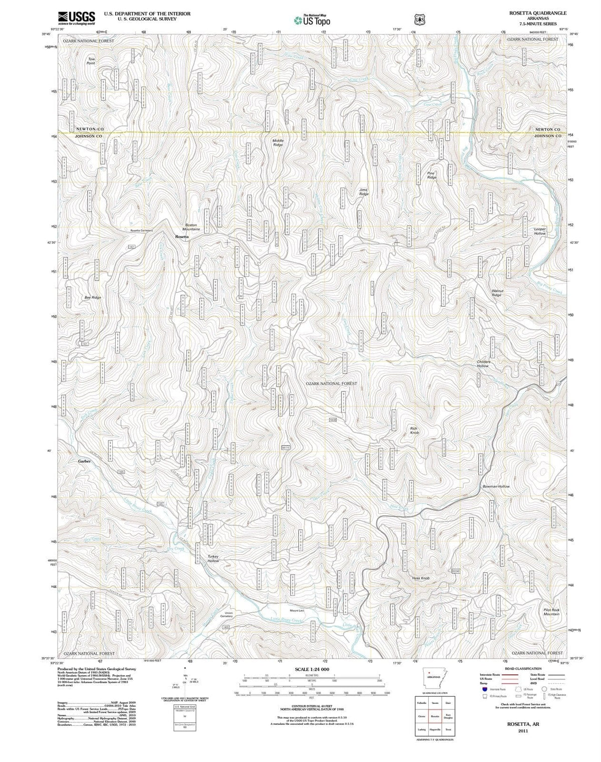 2011 Rosetta, AR - Arkansas - USGS Topographic Map