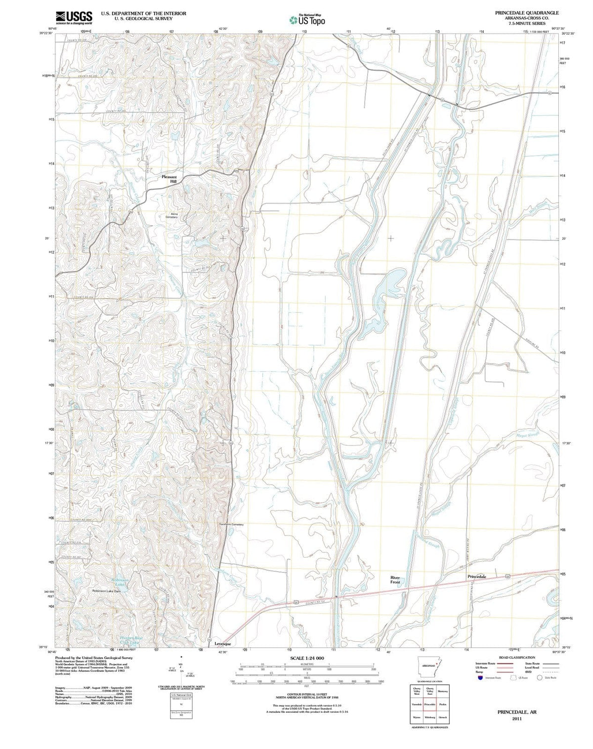2011 Princedale, AR - Arkansas - USGS Topographic Map