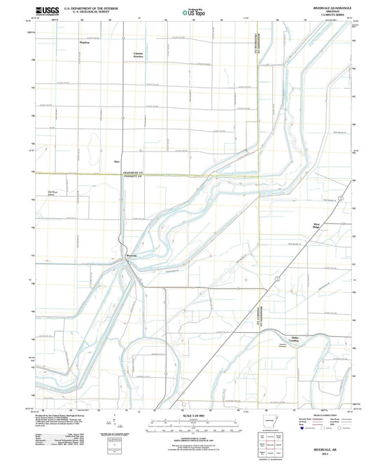 2011 Rivervale, AR - Arkansas - USGS Topographic Map