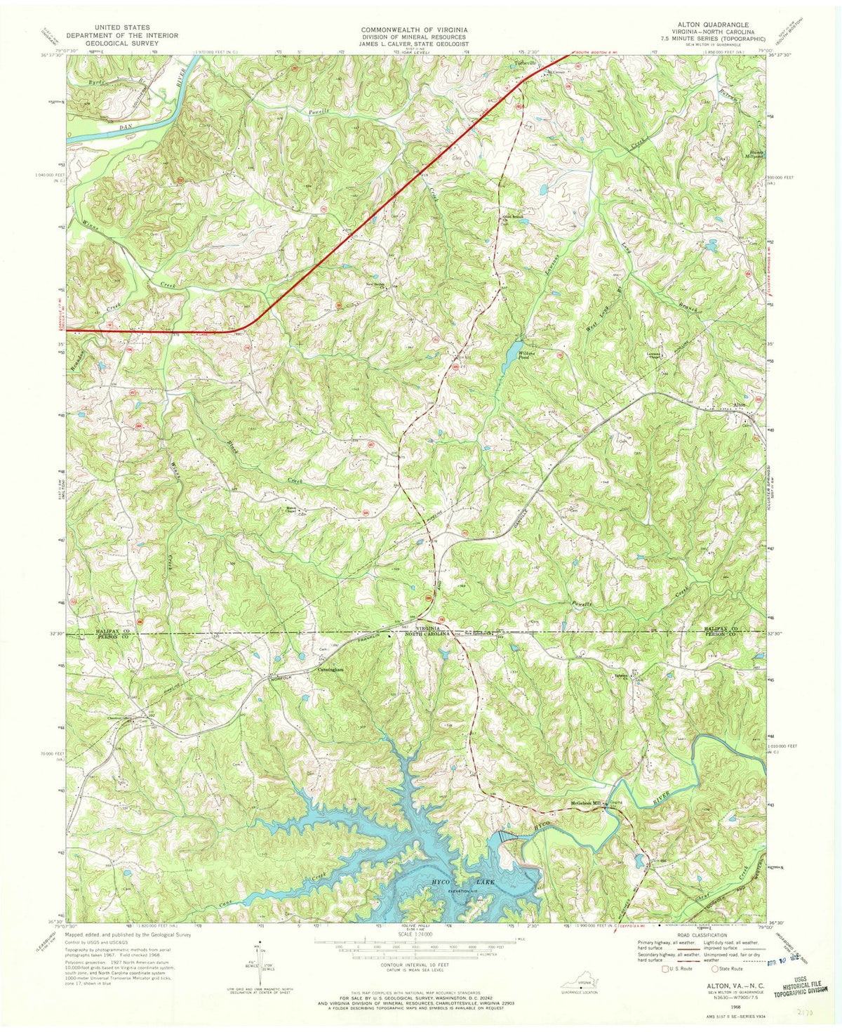 1968 Alton, VA - Virginia - USGS Topographic Map