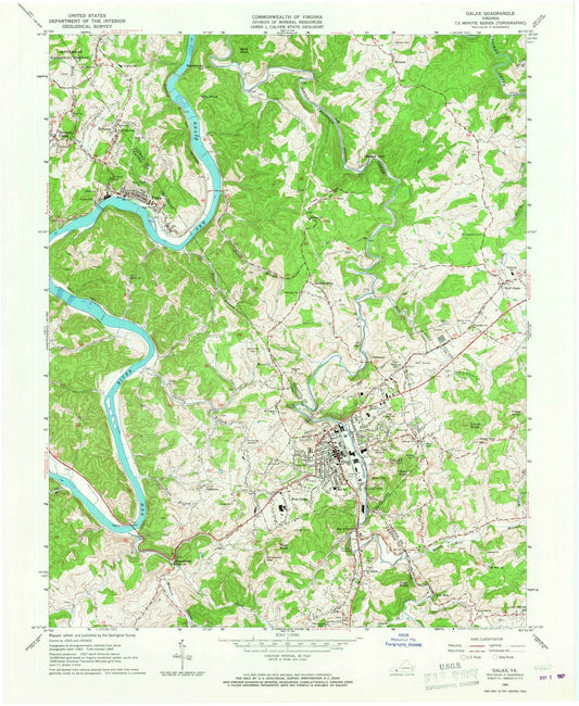 1965 Galax, VA - Virginia - USGS Topographic Map