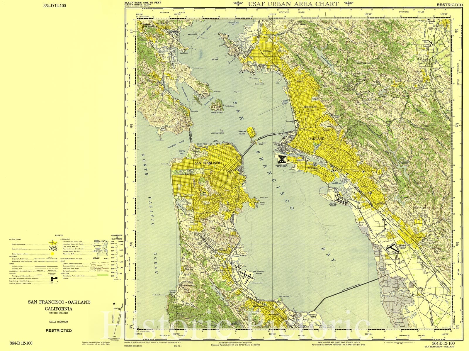 Historic Nautical Map - San Francisco to Oakland California, 1949 AeroNOAA Chart - California (CA) - Vintage Wall Art