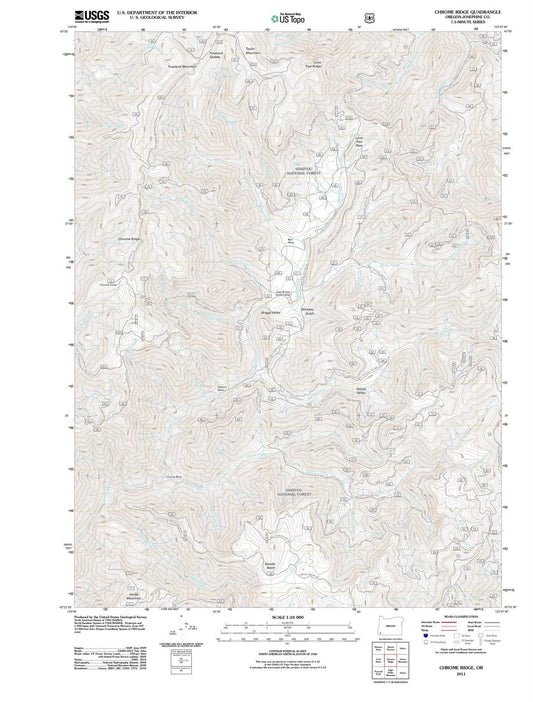 2011 Chrome Ridge, OR - Oregon - USGS Topographic Map
