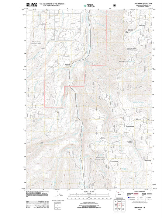 2011 Dog River, OR - Oregon - USGS Topographic Map