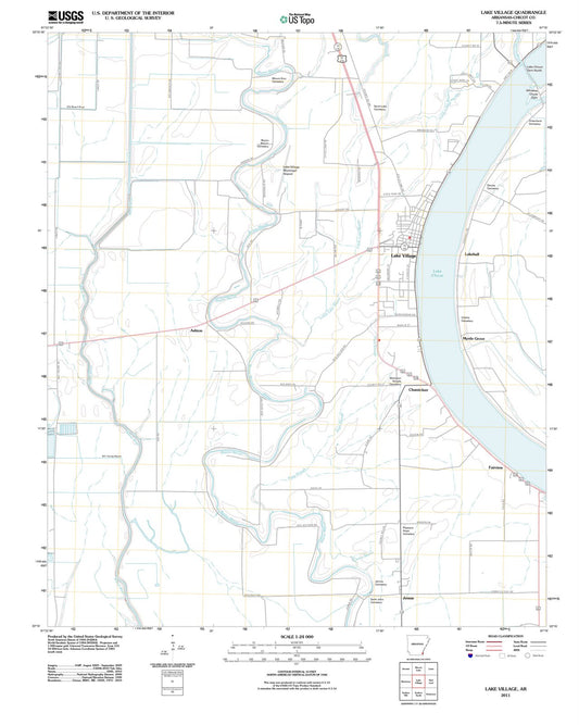2011 Lake Village, AR - Arkansas - USGS Topographic Map
