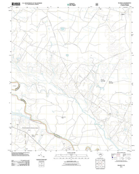 2011 Blakely, SC - South Carolina - USGS Topographic Map