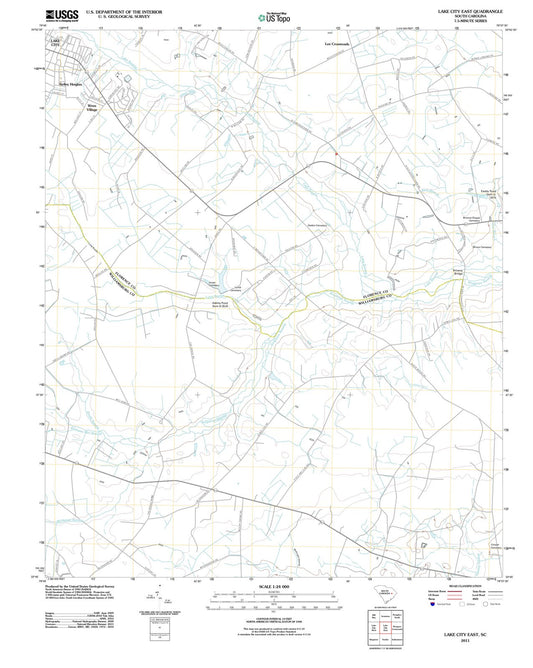 2011 Lake City East, SC - South Carolina - USGS Topographic Map
