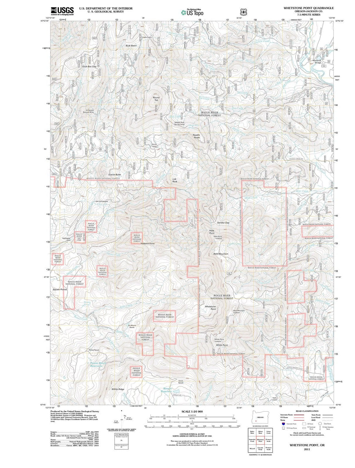 2011 Whetstone Point, OR - Oregon - USGS Topographic Map