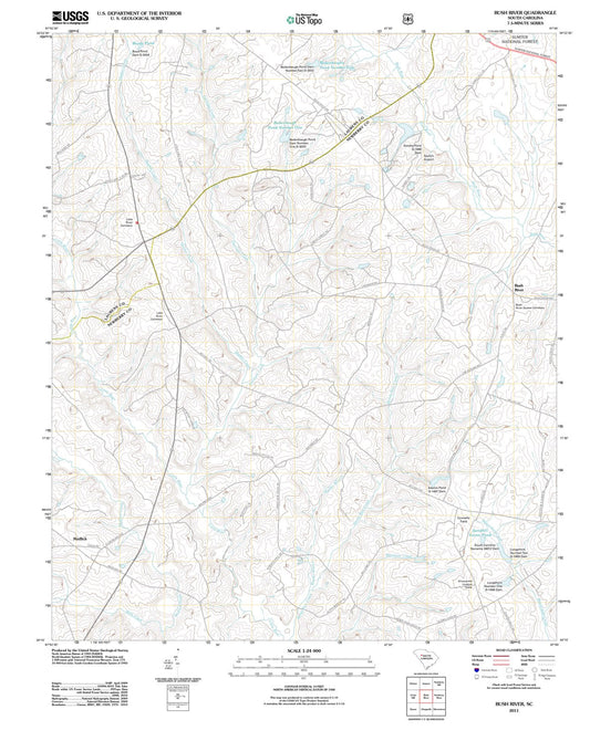 2011 Bush River, SC - South Carolina - USGS Topographic Map