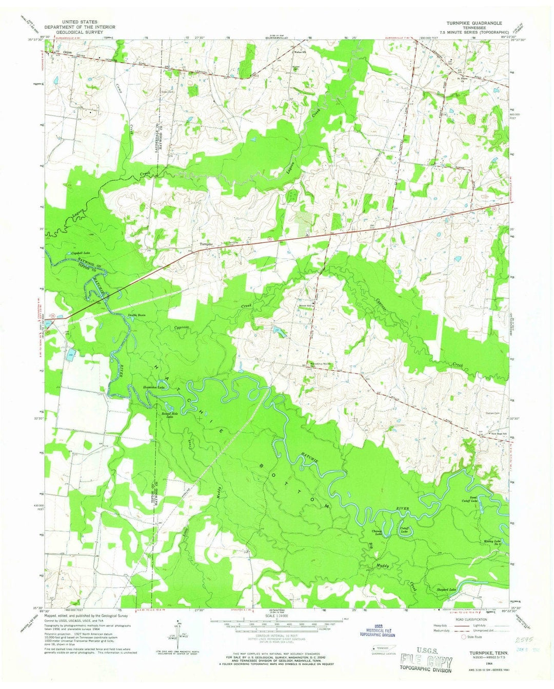 1964 Turnpike, TN - Tennessee - USGS Topographic Map