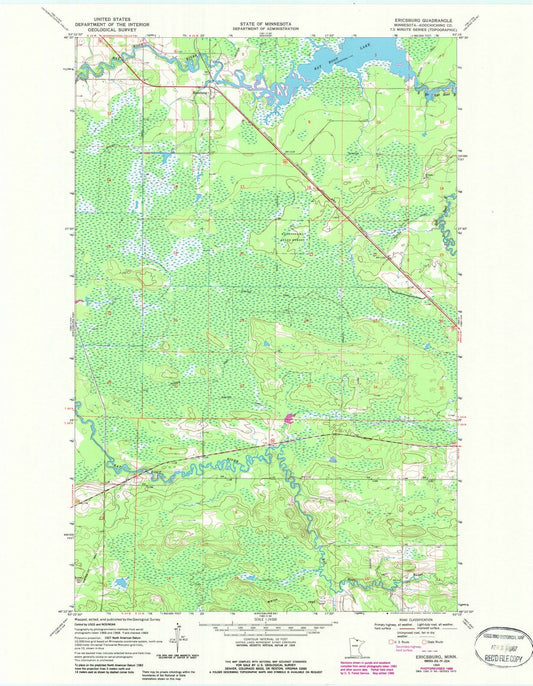 1969 Ericsburg, MN - Minnesota - USGS Topographic Map