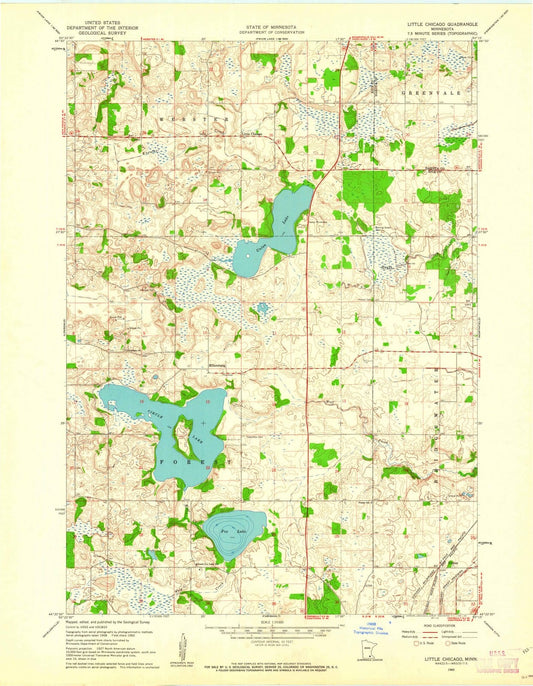 1960 Little Chicago, MN - Minnesota - USGS Topographic Map