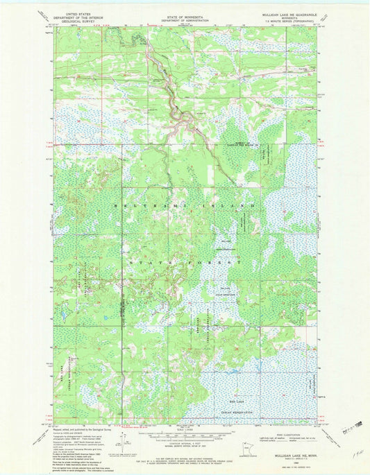 1968 Mulligan, MN - Minnesota - USGS Topographic Map