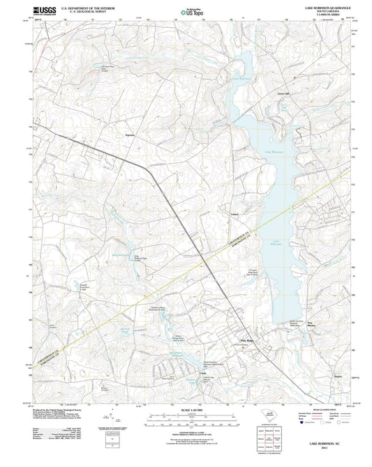 2011 Lake Robinson, SC - South Carolina - USGS Topographic Map