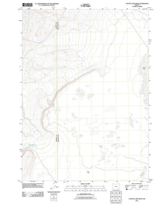 2011 Coyote Lake West, OR - Oregon - USGS Topographic Map