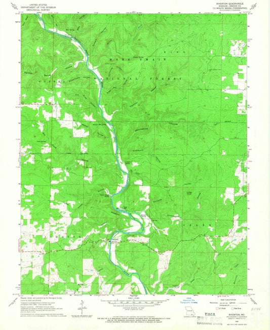 1965 Riverton, MO - Missouri - USGS Topographic Map