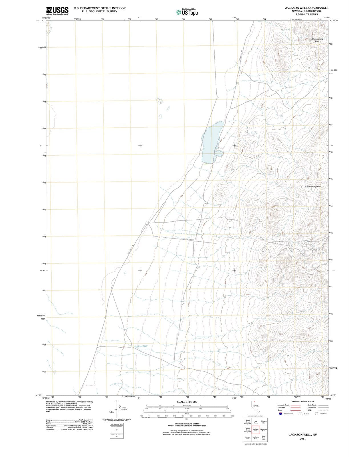2011 Jackson Well, NV - Nevada - USGS Topographic Map