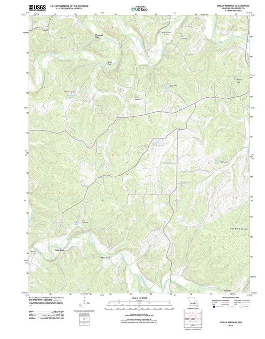 2011 Indian Springs, MO - Missouri - USGS Topographic Map