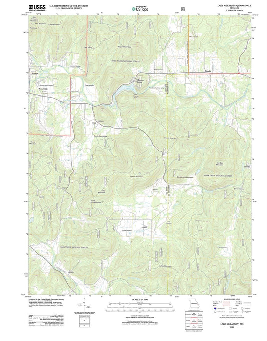 2011 Lake Killarney, MO - Missouri - USGS Topographic Map