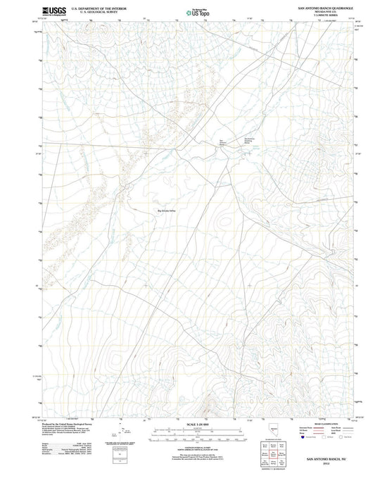 2012 San Antonio Ranch, NV - Nevada - USGS Topographic Map