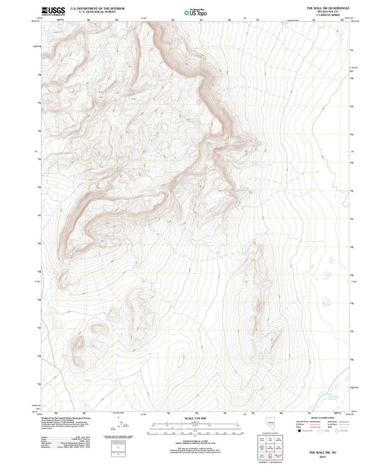 2012 The Wall, NV - Nevada - USGS Topographic Map