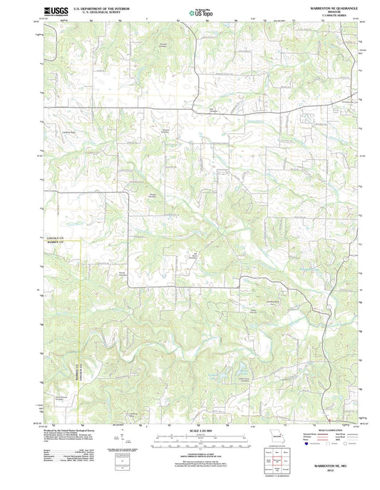 2012 Warrenton, MO - Missouri - USGS Topographic Map