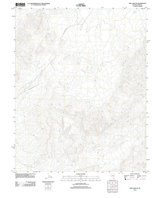 2012 Dry Lake, NV - Nevada - USGS Topographic Map
