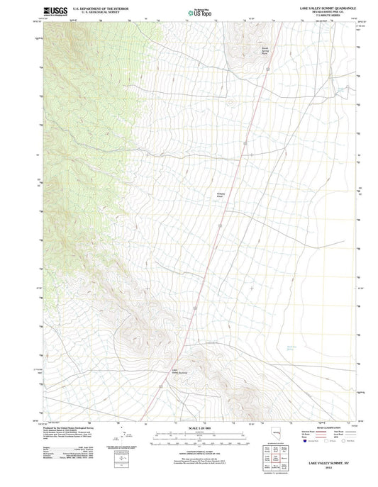 2012 Lake Valley Summit, NV - Nevada - USGS Topographic Map