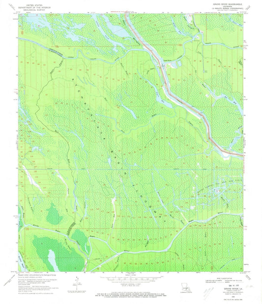 1969 Grand River, LA - Louisiana - USGS Topographic Map
