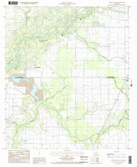 1985 Indian Village, LA - Louisiana - USGS Topographic Map