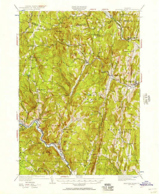 1930 Saxtons River, VT - Vermont - USGS Topographic Map