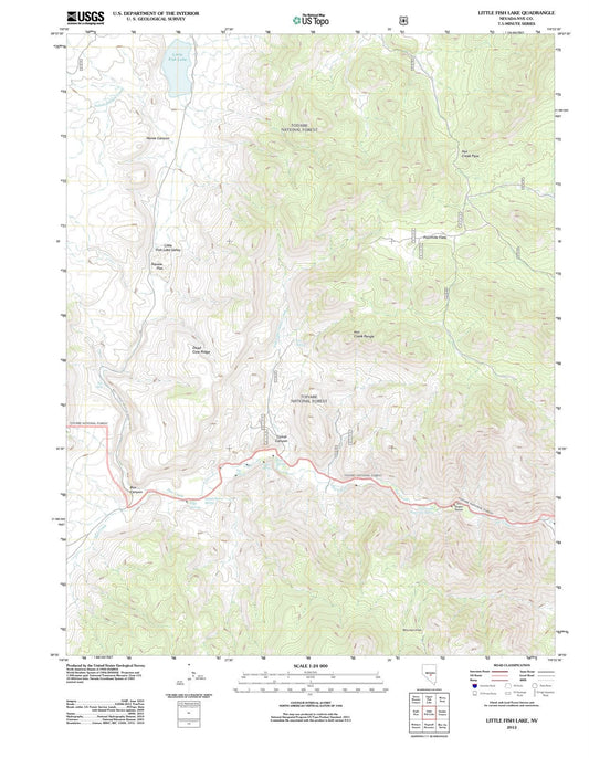 2012 Little Fish Lake, NV - Nevada - USGS Topographic Map