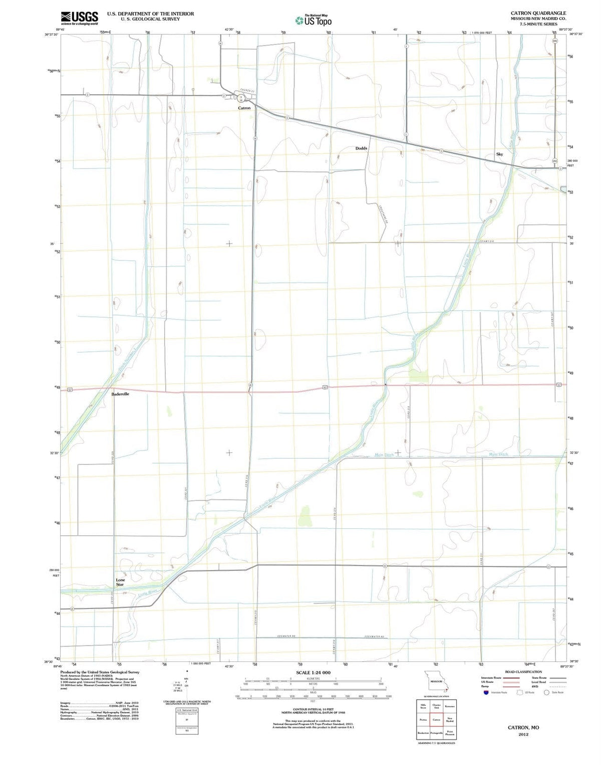 2012 Catron, MO - Missouri - USGS Topographic Map