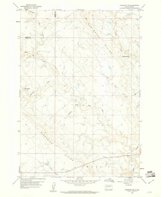 1959 Fairpoint, SD - South Dakota - USGS Topographic Map