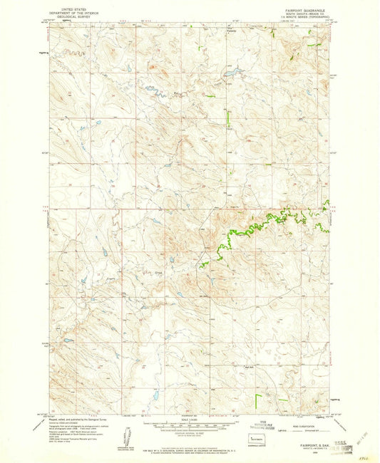 1959 Fairpoint, SD - South Dakota - USGS Topographic Map