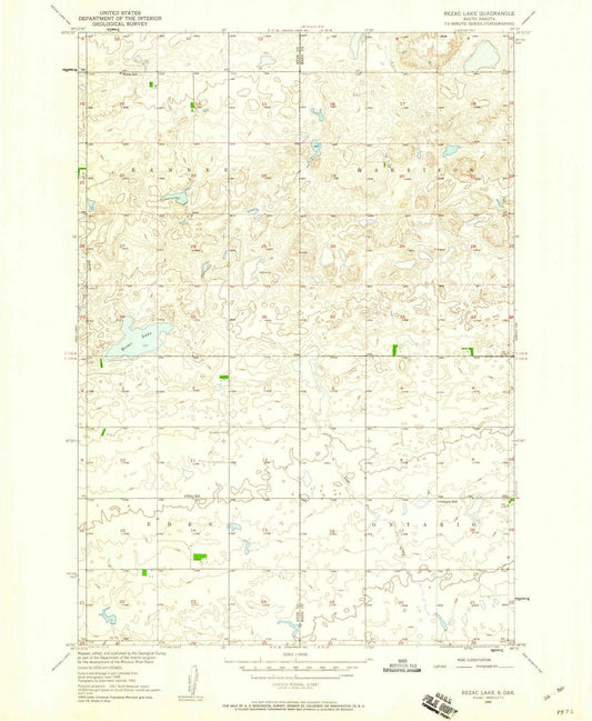 1950 Rezac Lake, SD - South Dakota - USGS Topographic Map
