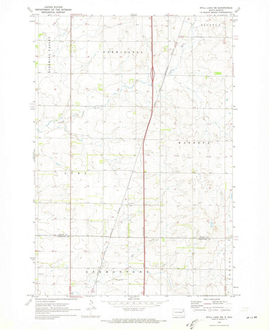 1970 Still Lake, SD - South Dakota - USGS Topographic Map