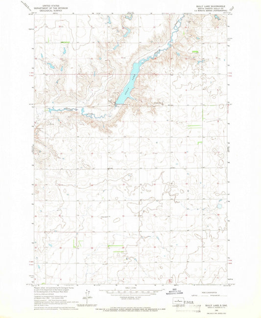 1965 Sully Lake, SD - South Dakota - USGS Topographic Map