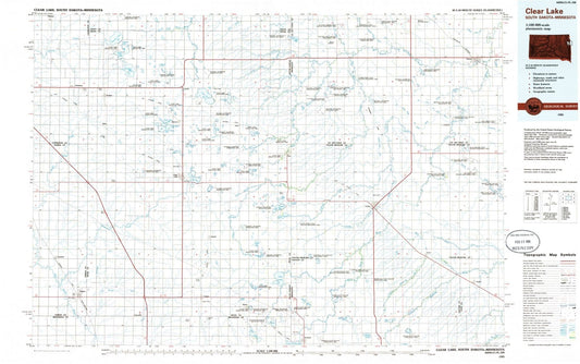 1985 Clear Lake, SD - South Dakota - USGS Topographic Map