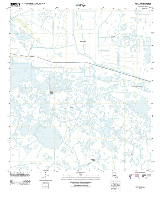 2012 Deep Lake, LA - Louisiana - USGS Topographic Map