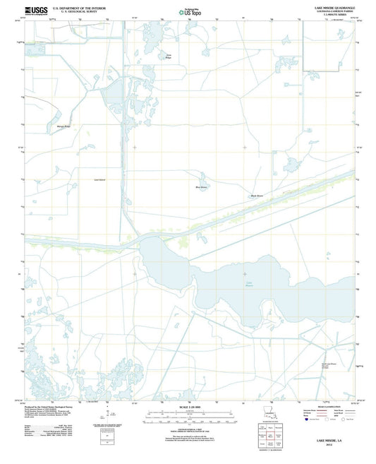 2012 Lake Misere, LA - Louisiana - USGS Topographic Map