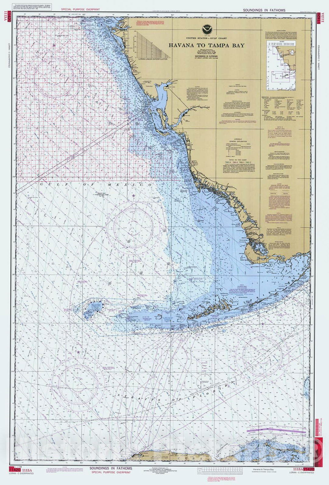 Historic Nautical Map - Havana To Tampa Bay, 2001 NOAA Chart - Florida (FL) - Vintage Wall Art