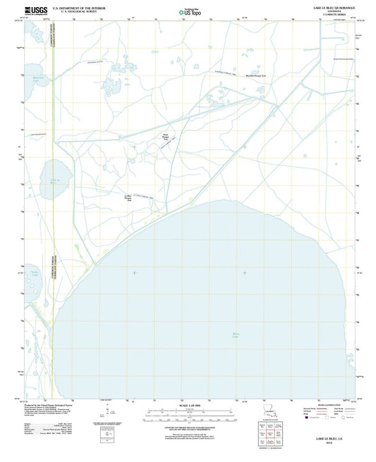 2012 Lake Le Bleu, LA - Louisiana - USGS Topographic Map