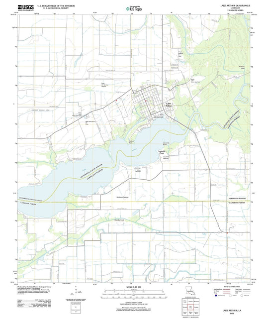 2012 Lake Arthur, LA - Louisiana - USGS Topographic Map